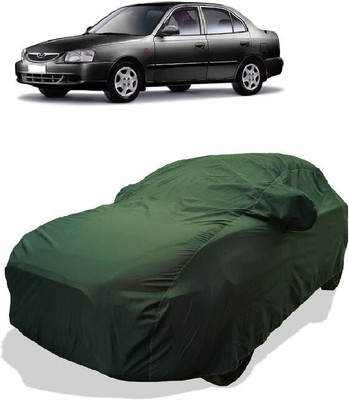 QLAX Car Cover For Maruti Accent Executive (With Mirror Pockets)(Gold)