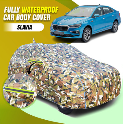 Otoroys Car Cover For Skoda Slavia (With Mirror Pockets)(Green, For 2022, 2023, 2024, 2025 Models)
