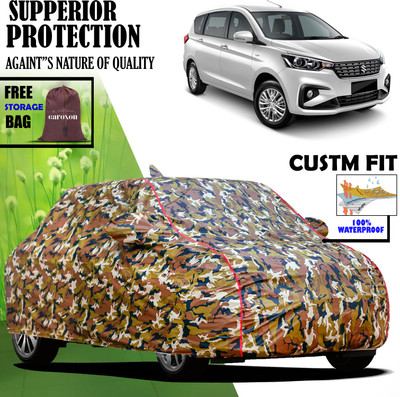 CAROXON Car Cover For Maruti Suzuki Ertiga, Ertiga VXI AT Petrol, Ertiga EX (With Mirror Pockets)(Multicolor)