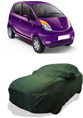 Coxtor Car Cover For Tata Nano LX (With Mirror Pockets)(Green)