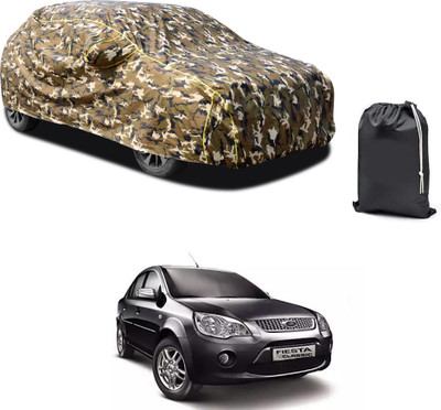 PAGORA Car Cover For Ford Fiesta Classic (With Mirror Pockets)(Yellow, For 2019, 2020, 2021, 2022, 2023 Models)