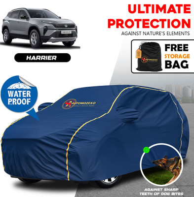 AUTOMOZEXO Car Cover For Tata Harrier (With Mirror Pockets)(Blue)