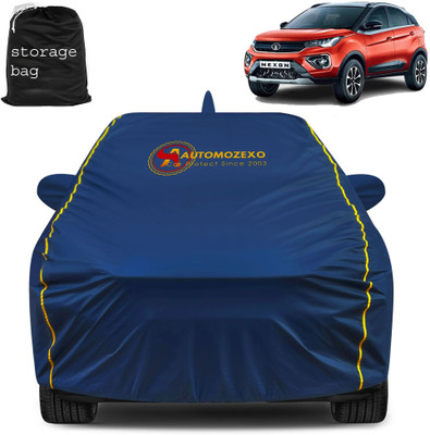 AUTOMOZEXO Car Cover For Tata Nexon (With Mirror Pockets)(Blue)