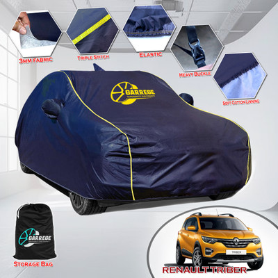 GARREGE Car Cover For Renault Triber RXT (With Mirror Pockets)(Blue, For 2019, 2020, 2021, 2022, 2023, 2024 Models)