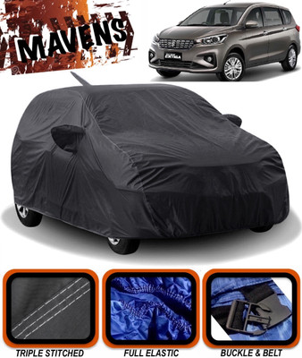 MAVENS Car Cover For Maruti Suzuki Ertiga (With Mirror Pockets)(Black)