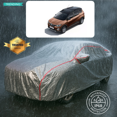 PAGORA Car Cover For Renault Triber RXZ (With Mirror Pockets)(Silver)