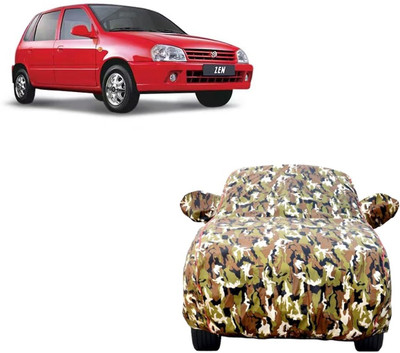 AutoRetail Car Cover For Maruti Suzuki Zen (With Mirror Pockets)(Multicolor)