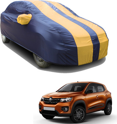 SS FOR YOUR SMART NEEDS Car Cover For Renault Kwid CAPTAIN AMERICA 1.0 MT (With Mirror Pockets)(Blue, Yellow)
