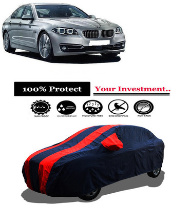 Amexride Car Cover For BMW 5 Series 525d Luxury Plus (With Mirror Pockets)(Red)