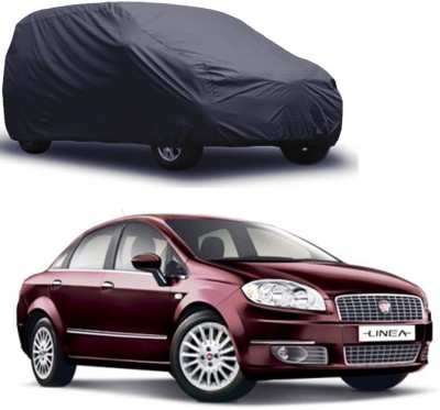 ROYAL AUTO MART Car Cover For Fiat Linea (Without Mirror Pockets)(Grey)