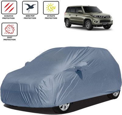 THE REAL ARV Car Cover For Mahindra Bolero, Bolero 2.5 Diesel, Bolero Camper GOLD 2WD BS3 Refresh, Bolero Neo, Bolero Power Plus LX Diesel (With Mirror Pockets)(Grey)