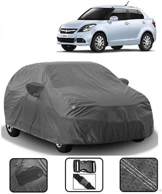Anlopeproducts Car Cover For Maruti Suzuki Swift Dzire (With Mirror Pockets)(Grey)