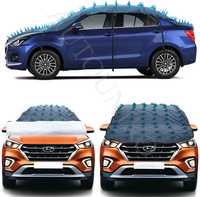 autouniko Car Cover For Hyundai Aura (Without Mirror Pockets)(Grey)