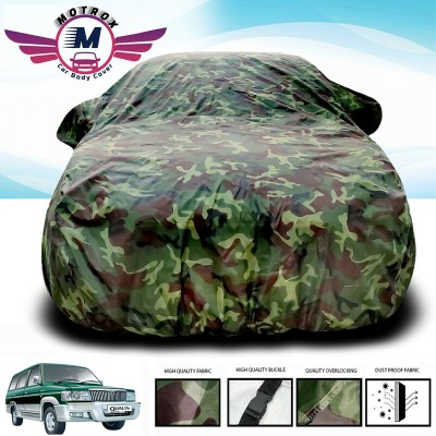 MoTRoX Car Cover For Toyota Qualis (Without Mirror Pockets)(Green)