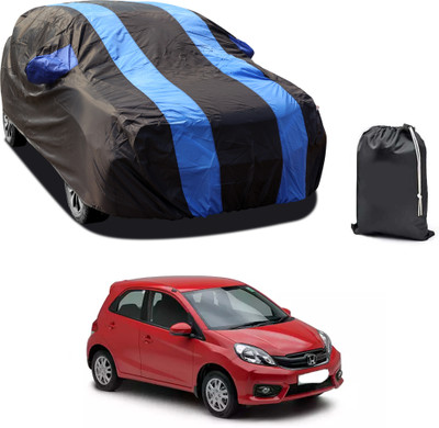 CODOKI Car Cover For Honda Brio (With Mirror Pockets)(Blue)