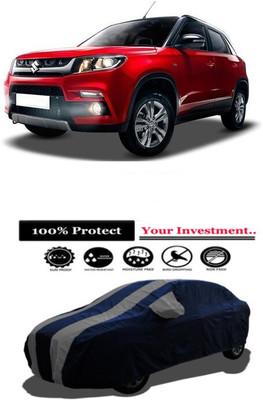 Amexride Car Cover For Maruti Suzuki Grand Vitara ZDi Plus Dual Tone (With Mirror Pockets)(Grey)