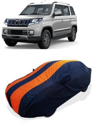 Coxtor Car Cover For Mahindra TUV300 (With Mirror Pockets)(Orange)