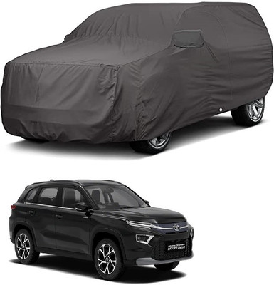 Auto Hub Car Cover For Toyota Universal For SUV (With Mirror Pockets)(Grey)