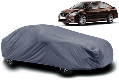 S Shine Max Car Cover For Nissan Sunny (With Mirror Pockets)(Grey)