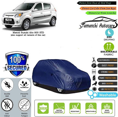 Tamanchi Autocare Car Cover For Maruti Suzuki Alto 800 STD(Blue)