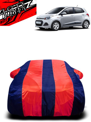 J S R Car Cover For Hyundai Grand i10 CRDi Asta Option (With Mirror Pockets)(Red, Blue)