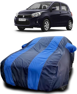 QLAX Car Cover For Maruti Suzuki Celerio ZXI AMT Petrol (With Mirror Pockets)(Blue)