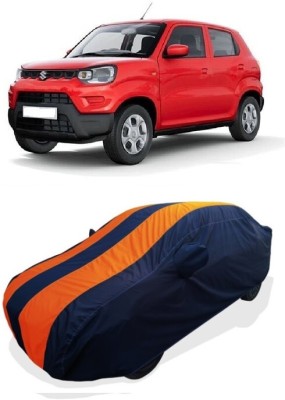 Coxtor Car Cover For Maruti Suzuki S-Presso STD Opt Petrol (With Mirror Pockets)(Orange)