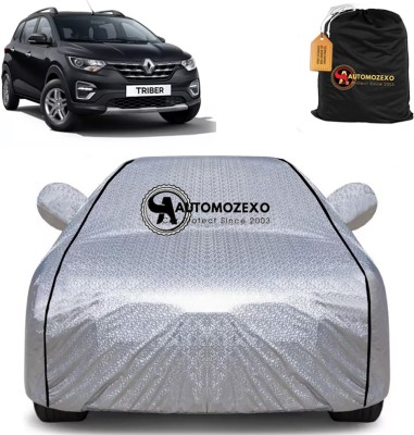 SPMOTIVE Car Cover For Renault Triber (With Mirror Pockets)(Silver)