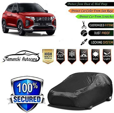 Tamanchi Autocare Car Cover For Hyundai Creta(Black)