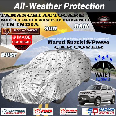 Tamanchi Autocare Car Cover For Maruti Suzuki S-Presso(Silver)