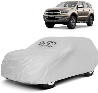 Kingsway Car Cover For Ford Endeavour (Without Mirror Pockets)(Silver, For 2015, 2016, 2017, 2018 Models)