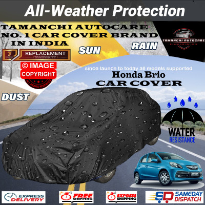 Tamanchi Autocare Car Cover For Honda Brio(Black)