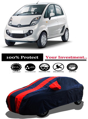 Amexride Car Cover For Tata Nano XM (With Mirror Pockets)(Red)