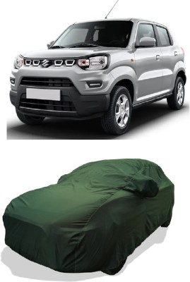 Coxtor Car Cover For Maruti Suzuki S-Presso Vxi Plus AMT (With Mirror Pockets)(Green)