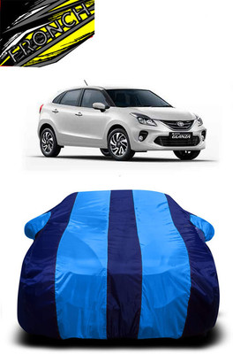 FRONCH Car Cover For Toyota Glanza V (With Mirror Pockets)(Blue)