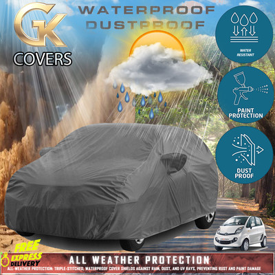Tamanchi Autocare Car Cover For Tata Nano (With Mirror Pockets)(Grey)