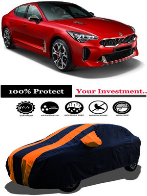 Amexride Car Cover For Kia Stinger GT (With Mirror Pockets)(Orange)