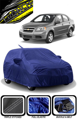 FRONCH Car Cover For Chevrolet Aveo Uva (With Mirror Pockets)(Blue)