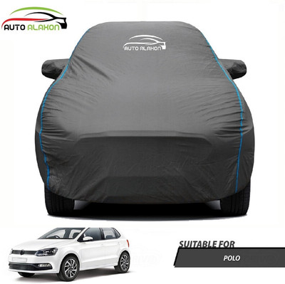 AUTO ALAXON Car Cover For Volkswagen Polo (With Mirror Pockets)(Black)