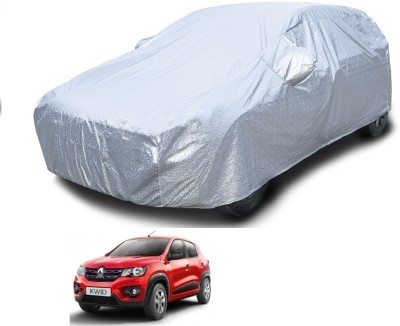 Euro Care Car Cover For Renault Kwid (With Mirror Pockets)(Silver)