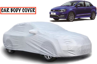 XOCAVO Car Cover For Volkswagen Ameo (With Mirror Pockets)(Silver)