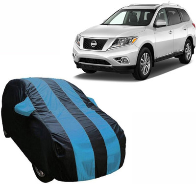 ABS AUTO TREND Car Cover For Nissan Terrano (With Mirror Pockets)(Blue, Multicolor)