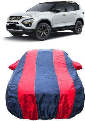 Wegather Car Cover For Tata Safari (7 Seater) (With Mirror Pockets)(Red)