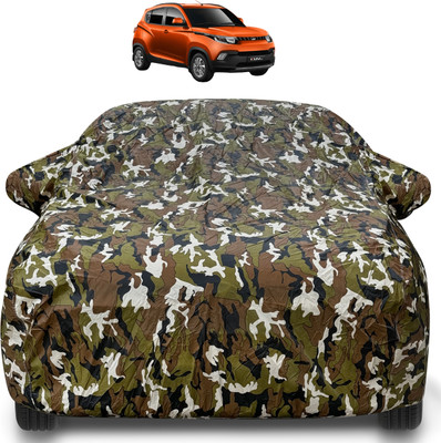 MOCKHE Car Cover For Mahindra KUV100 (With Mirror Pockets)(Brown)