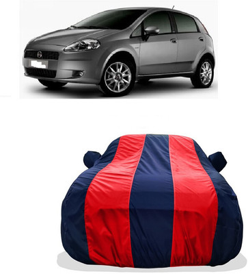 Tricway Car Cover For Fiat Punto Grande 1.2 (With Mirror Pockets)(Red)