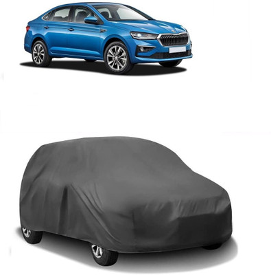 ARNEJA Car Cover For Skoda Slavia (Without Mirror Pockets)(Grey)
