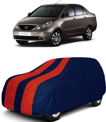 MoTRoX Car Cover For Tata Indigo eCS (Without Mirror Pockets)(Red, Blue)
