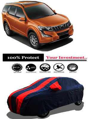 Amexride Car Cover For Mahindra XUV500 AT W10 FWD (With Mirror Pockets)(Red)
