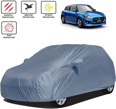 CoNNexXxionS Car Cover For Maruti Suzuki Swift, Swift AMT VDI, Swift AMT VDI Diesel, Swift AMT VXI, Swift AMT VXI Petrol, Swift AMT ZDI, Swift AMT ZDI Diesel (With Mirror Pockets)(Grey)