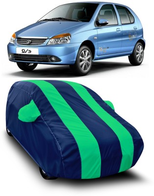 Drench Car Cover For Tata Indica eV2 (With Mirror Pockets)(Green)